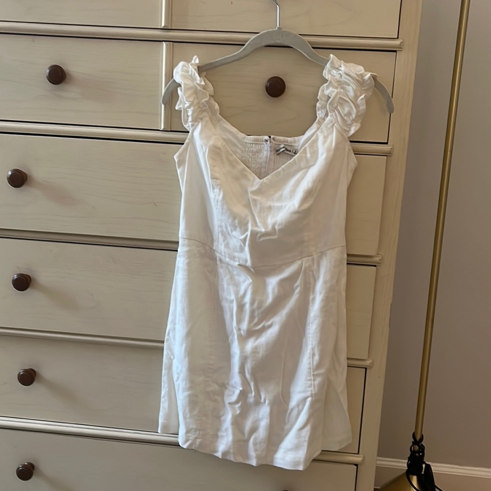 Abercrombie & fitch white linen dress size small